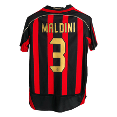 AC Milan MALDINI #3 Maillot Domicile Rétro 2006/07