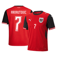 ARNAUTOVIC#7 Austria Home Soccer Jersey World Cup 2026 Red