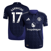 Maillot de football extérieur authentique Manchester United GARNACHO #17 2024/25