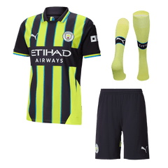 Manchester City Auswärts-Fußballtrikot 2024/25 (Trikot + Shorts + Socken)