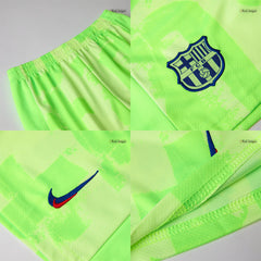 Barcelona Third Away Soccer Jersey Kit 2024/25 Kids(Jersey+Shorts+Socks) - UCL (Spotify Logo Without Text)