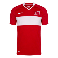Men Retro Fan Version 2008 Turkey Home Soccer Jersey Short Sleeve Red