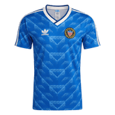 Men Retro Fan Version USA Away Soccer Jersey 1988 Blue