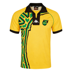 Men Retro Fan Version Jamaica Home Soccer Jersey 1998 Yellow