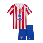 Kid's Atletico Madrid Home Soccer Jersey Kit(Jersey+Shorts) 2025/26 Red&White