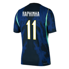 RAPHINHA #11 Player Version Brazil Away Soccer Jersey World Cup 2026 Navy