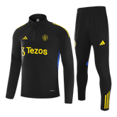 Manchester United Zipper Sweatshirt Kit(Top+Pants) 25/26 Black