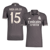 Real Madrid ARDA GÜLER #15 Third Away Soccer Jersey Authentic 2024/25
