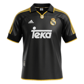 Retro 99/01 Real Madrid Away Soccer Jersey Black
