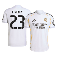 F.MENDY #23 Authentic Real Madrid Home Soccer Jersey 2025/26 White