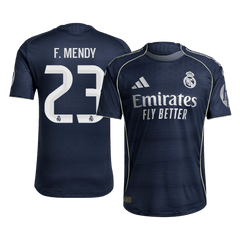 F.MENDY #23 Authentic Real Madrid Away Soccer Jersey 2025/26 Navy