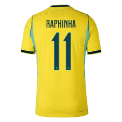 RAPHINHA #11 Player Version Brazil Home Soccer Jersey World Cup 2026 Yellow