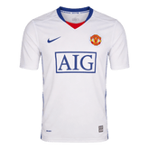 Men Retro Fan Version 08/09 Manchester United Away Soccer Jersey White