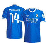 TCHOUAMENI #14 Authentic Real Madrid Third Away Soccer Jersey 2025/26 Blue