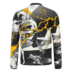 Real Madrid X Marvel Long Sleeve Soccer Jersey 25/26 Black&White