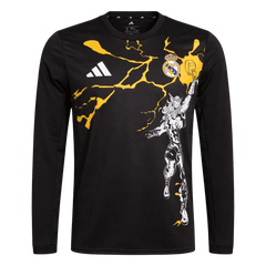 Real Madrid X Marvel Long Sleeve Soccer Jersey 25/26 Black
