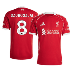 SZOBOSZLAI #8 Liverpool Home Soccer Jersey 25/26 Red
