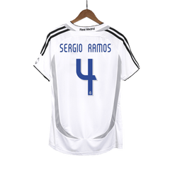 Real Madrid SERGIO RAMOS #4 Heim-Fußballtrikot Retro 2006/07