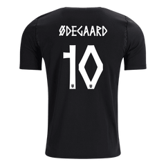ØDEGAARD #10 Norway Away Soccer Jersey World Cup 2026 Black
