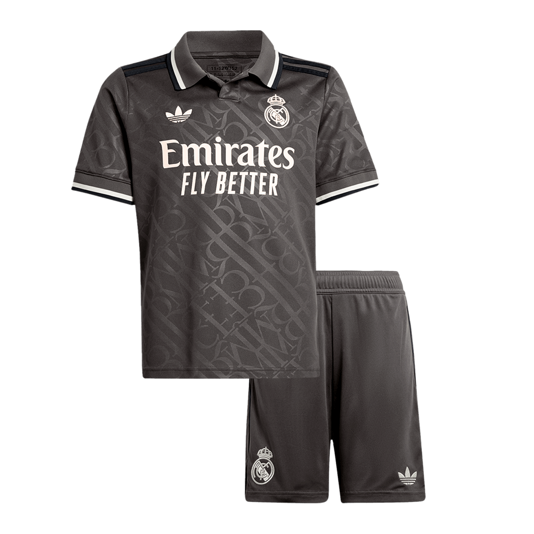 Maillot de football extérieur Real Madrid 2024/25 pour enfant (maillot + short)