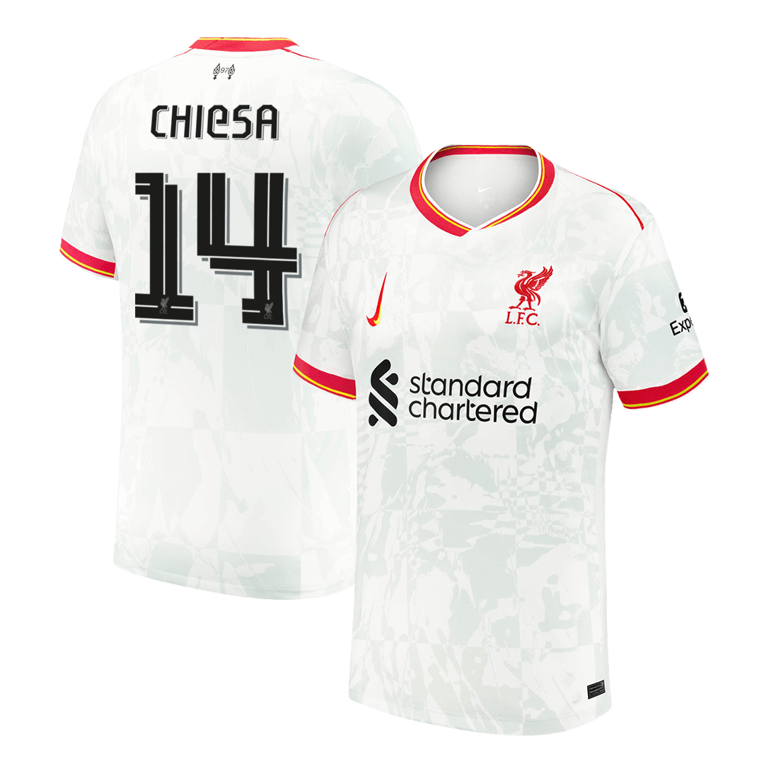 Liverpool CHIESA #14 Third Away Soccer Jersey 2024/25 - UCL Edition