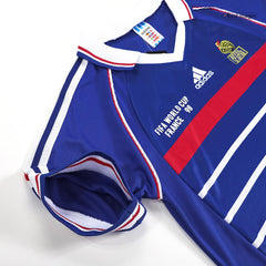 France ZIDANE #10 Home Soccer Jersey Retro 1998