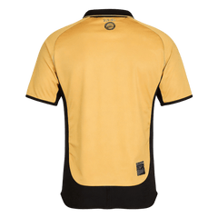 Men Retro Fan Version Manchester United Reversible Away/Third Soccer Jersey 2001/02 White&Gold