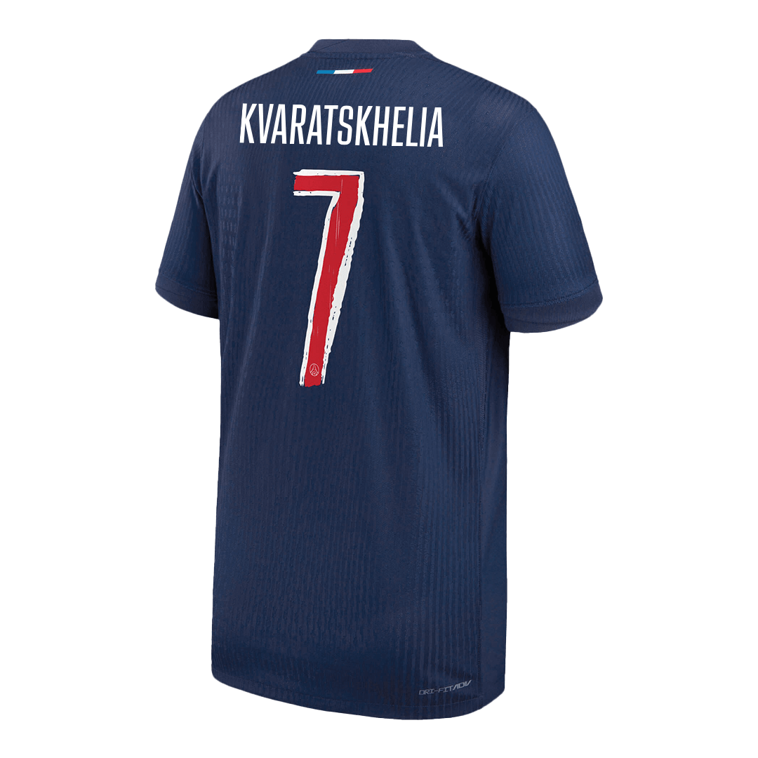 PSG KVARATSKHELIA #7 Home Soccer Jersey Authentic 2024/25 - UCL Edition