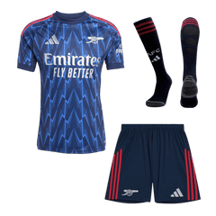 Arsenal Away Soccer Jersey Kit(Jersey+Shorts+Socks) 2025/26 Blue