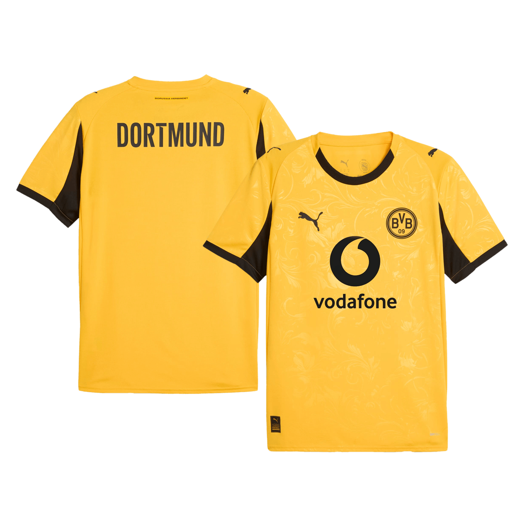Borussia Dortmund Replica Cup Home Soccer Jersey 25/26 Yellow
