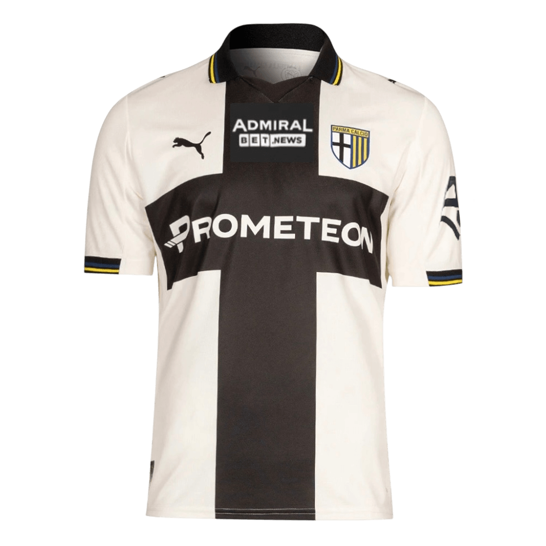Parma Calcio Home Soccer Jersey 25/26 Black&White
