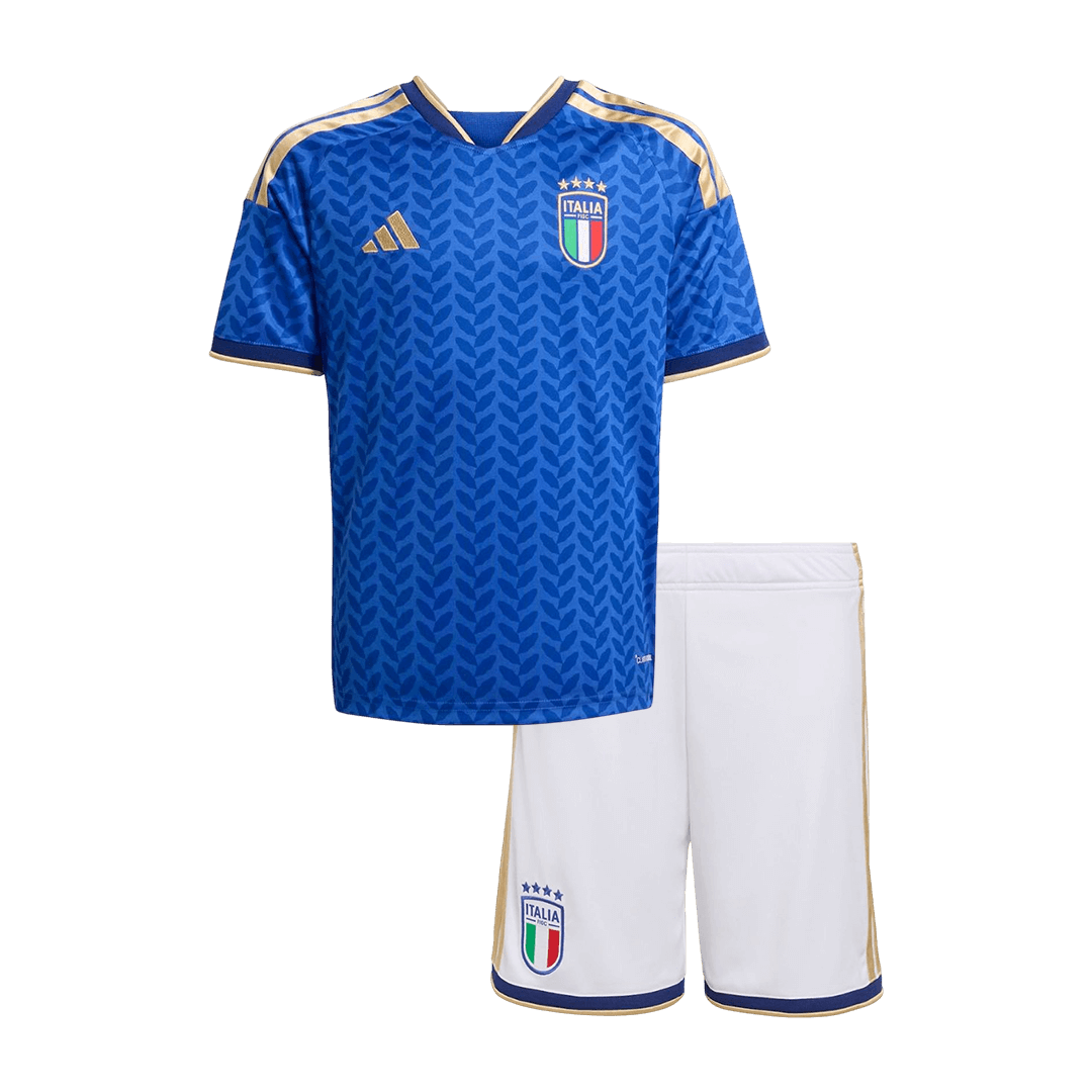 Kid's Italy Home Soccer Jersey Kit(Jersey+Shorts) 25/26 Blue