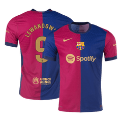 Barcelona LEWANDOWSKI #9 Home Jersey Authentic 2024/25