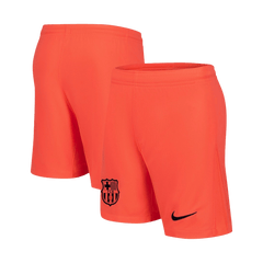 Barcelona Third Away Soccer Jersey Kit(Jersey+Shorts) 2025/26 Orange