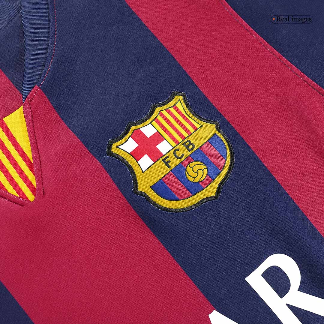 Barcelona SUÁREZ #9 Home Soccer Jersey Retro 2014/15