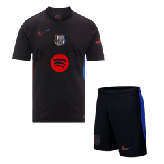 Barcelona Auswärts-Fußballtrikot 2024/25 (Trikot + Shorts) – Spotify-Logo ohne Text