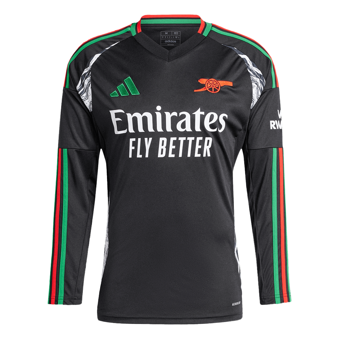Arsenal Long Sleeve Away Soccer Jersey 2024/25
