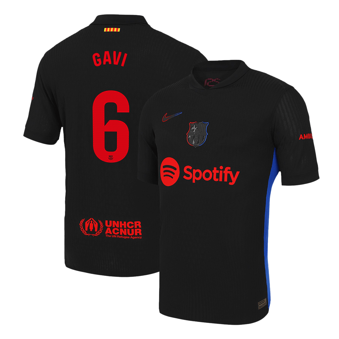 Barcelona GAVI #6 Away Soccer Jersey Authentic 2024/25