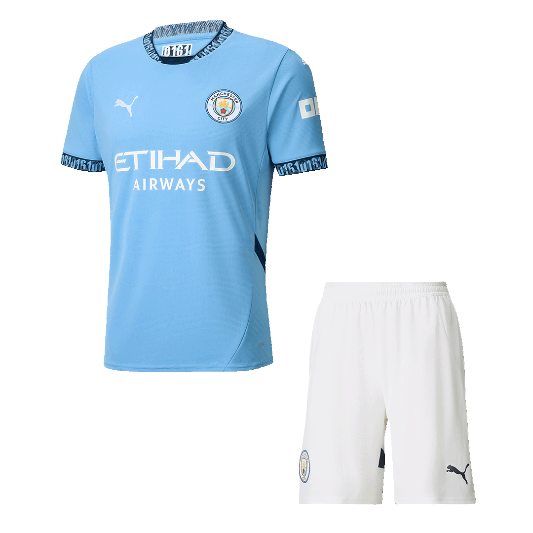 Manchester City Home Jersey Kit  (Jersey+Shorts)