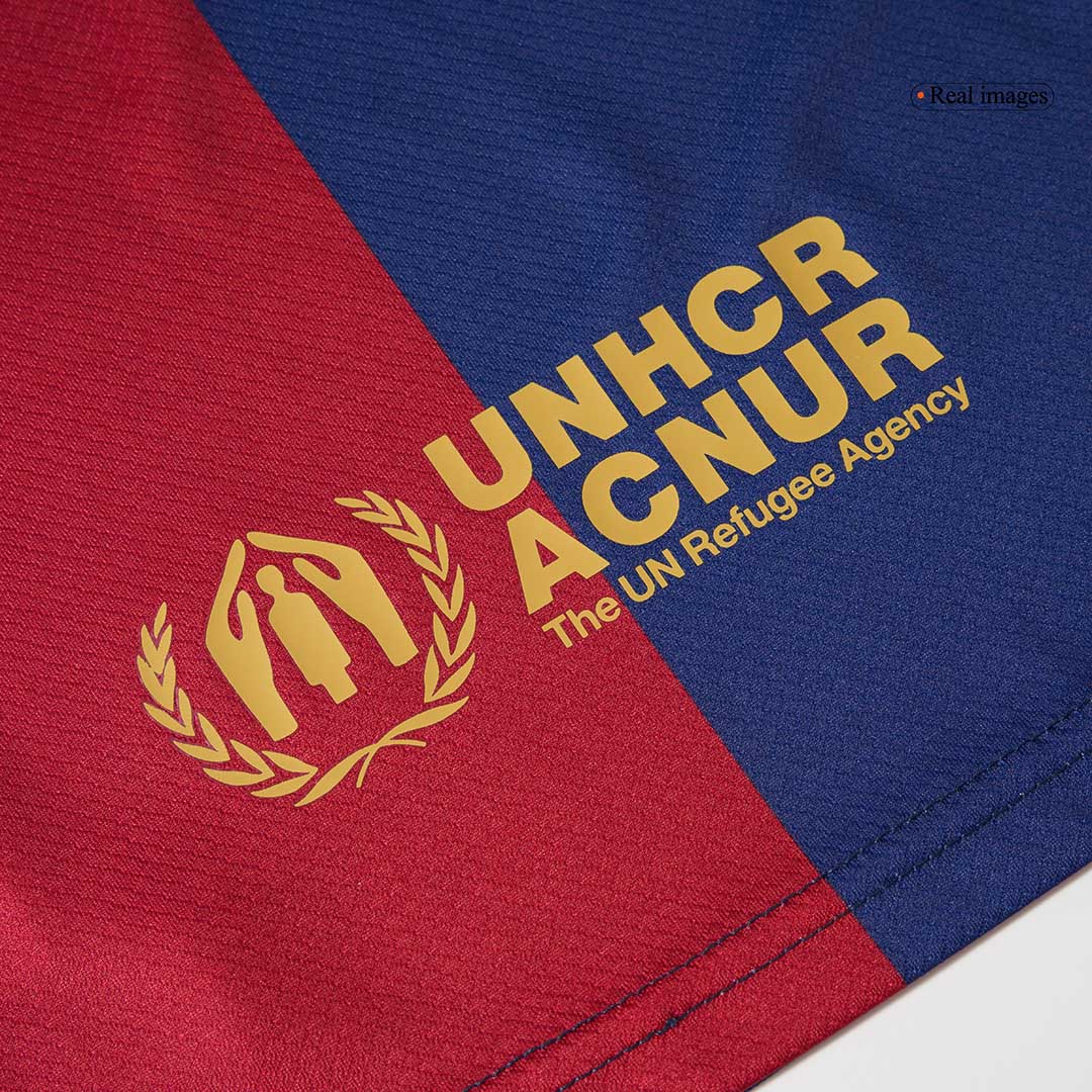 Maillot de football domicile Barcelone 2024/25 pour enfant (maillot + short) - COLDPLAY