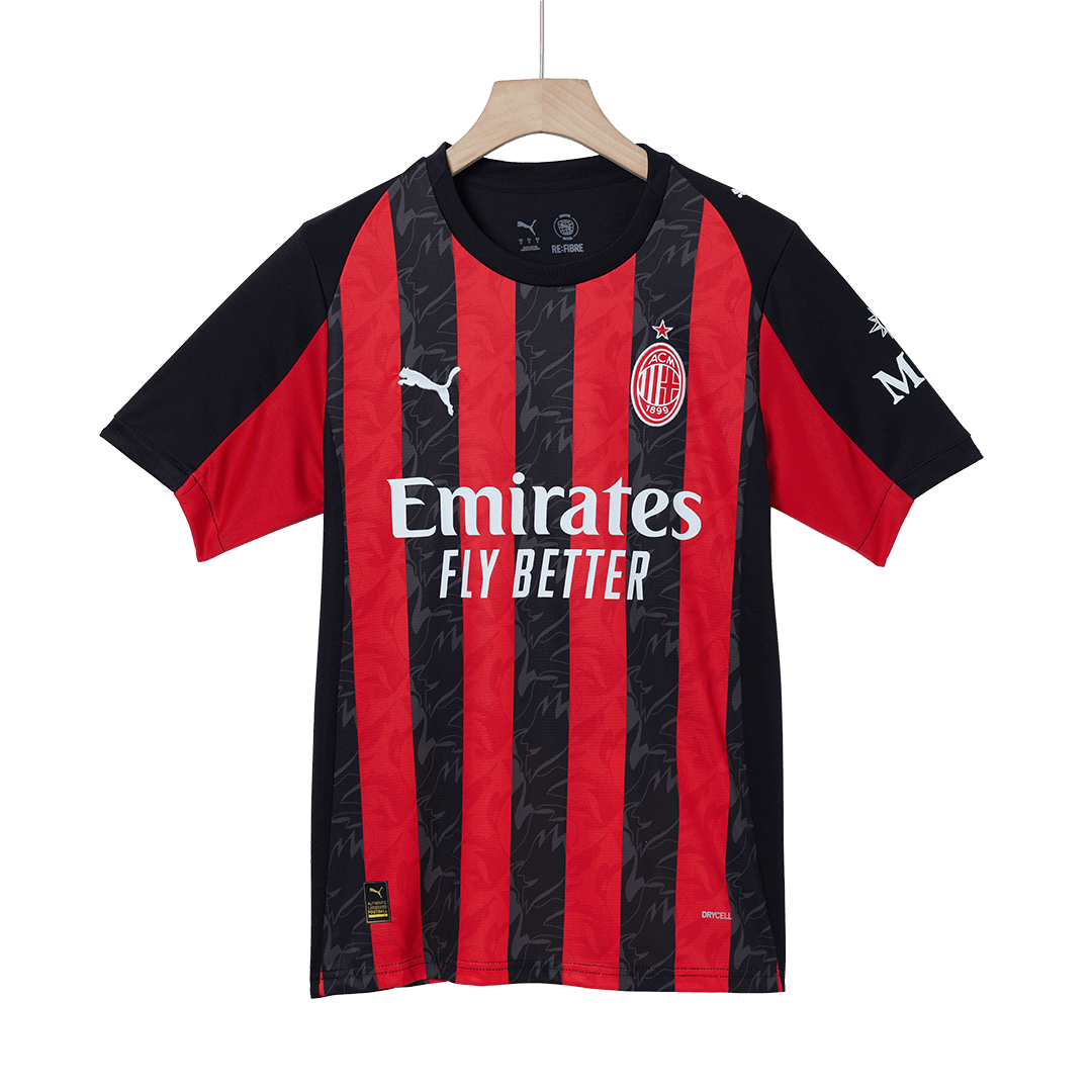 Maillot domicile AC Milan 2025/26 rouge et noir