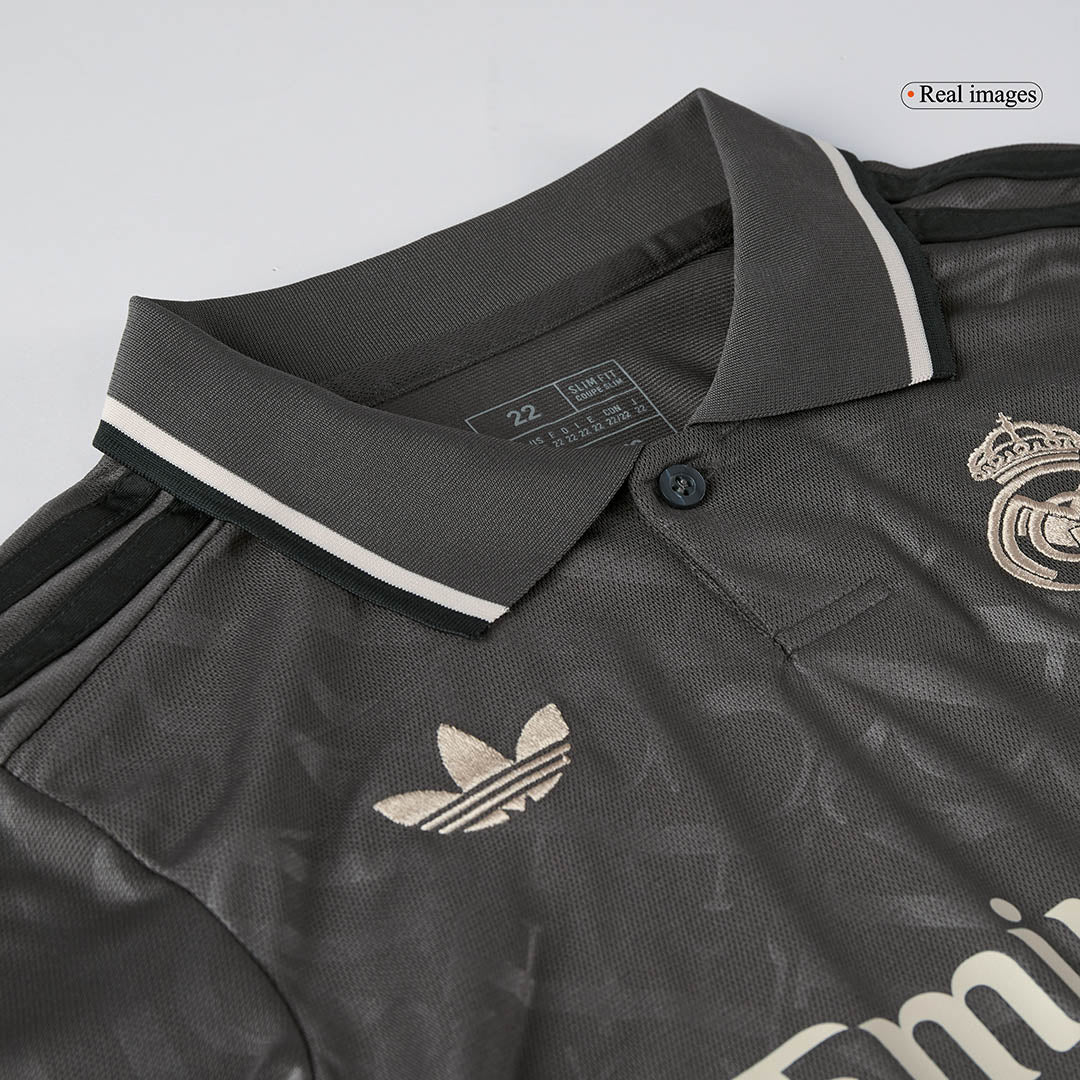 Maillot de football extérieur Real Madrid 2024/25 pour enfant (maillot, short, chaussettes)