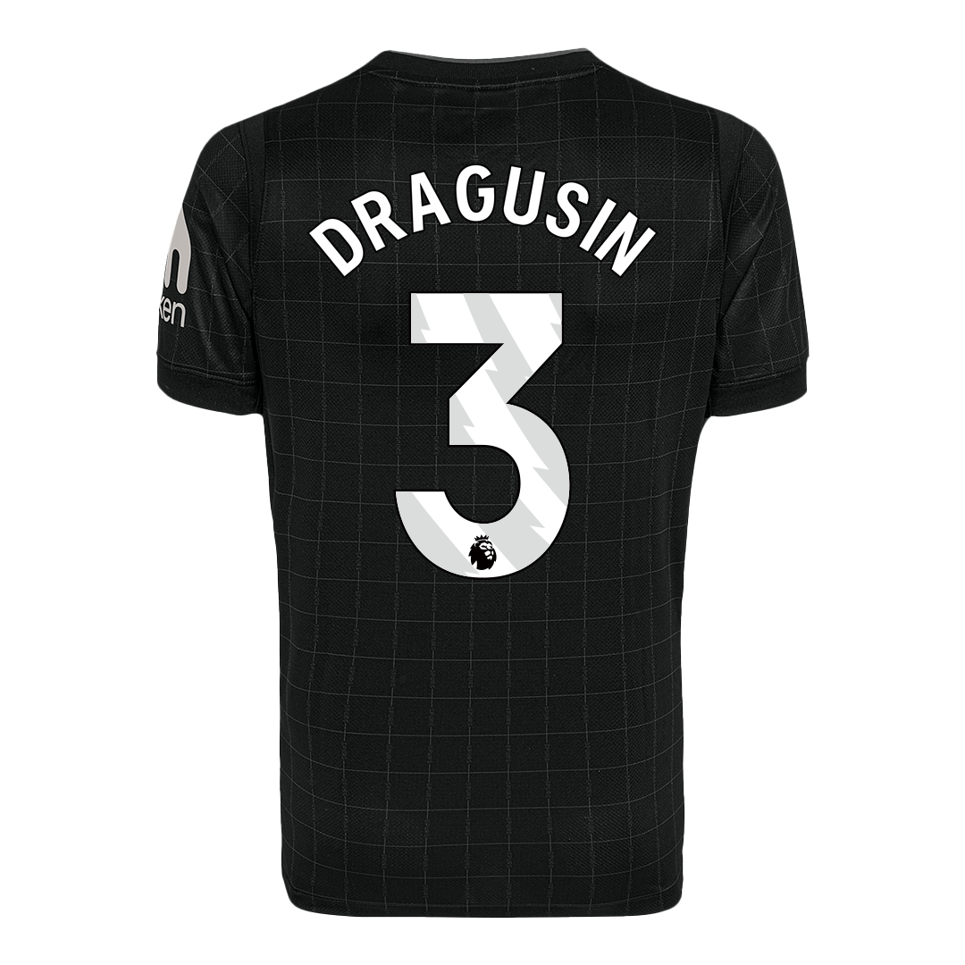 DRAGUSIN #3 Tottenham Hotspur Away Soccer Jersey 2025/26 Black