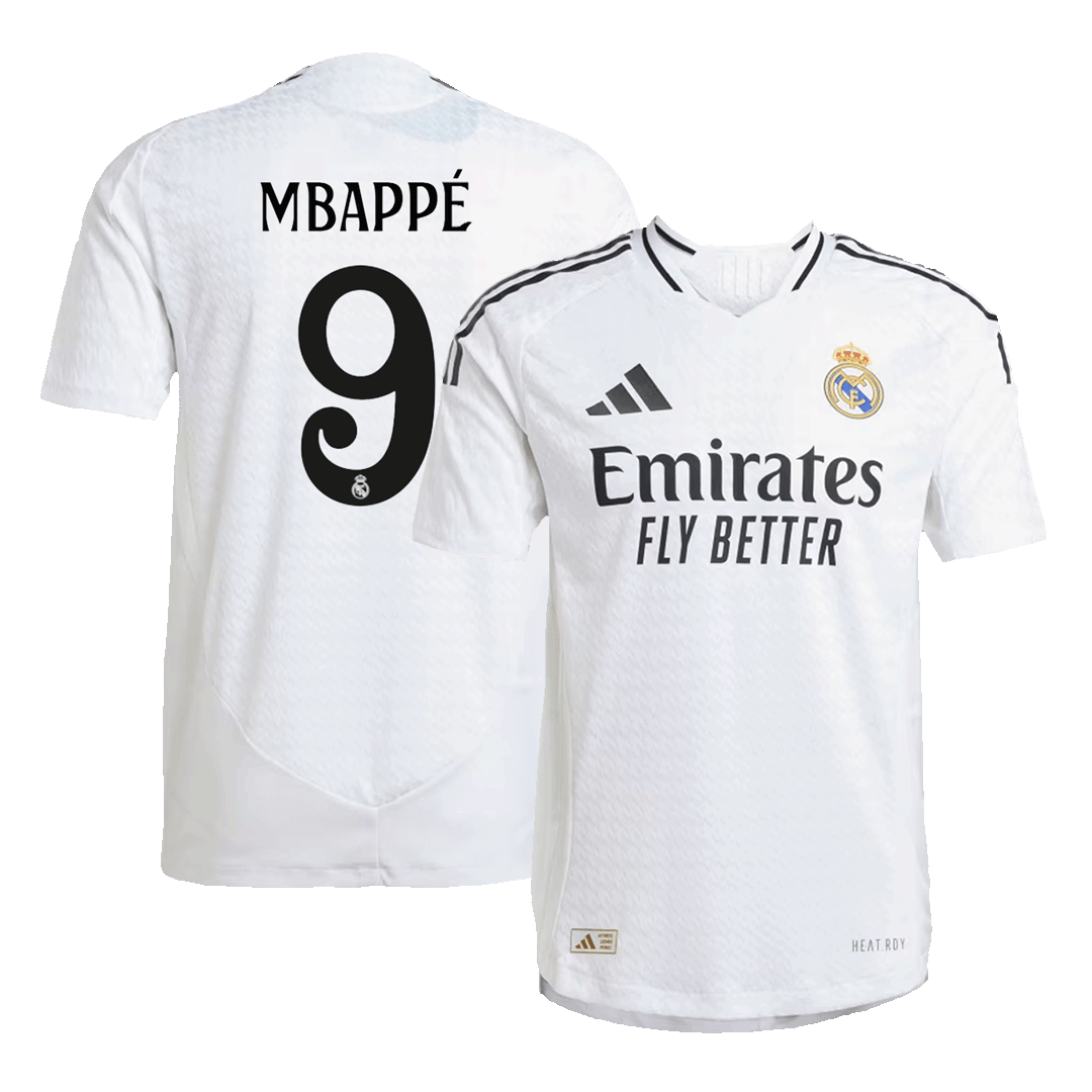 Real Madrid MBAPPÉ #9 Home Jersey Authentic
