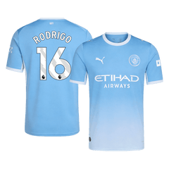 RODRIGO #16 Manchester City Home Soccer Jersey 26/27 Blue