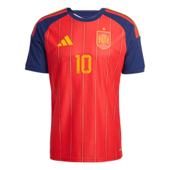OLMO #10 Men Player Version Spain Home Soccer Jersey World Cup 2026 Red