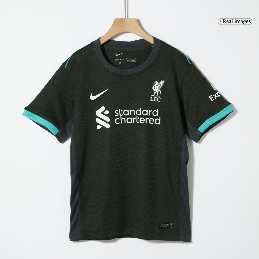 Liverpool Fußballtrikot-Set Auswärts 2024/25 Kinder (Trikot + Shorts + Socken)