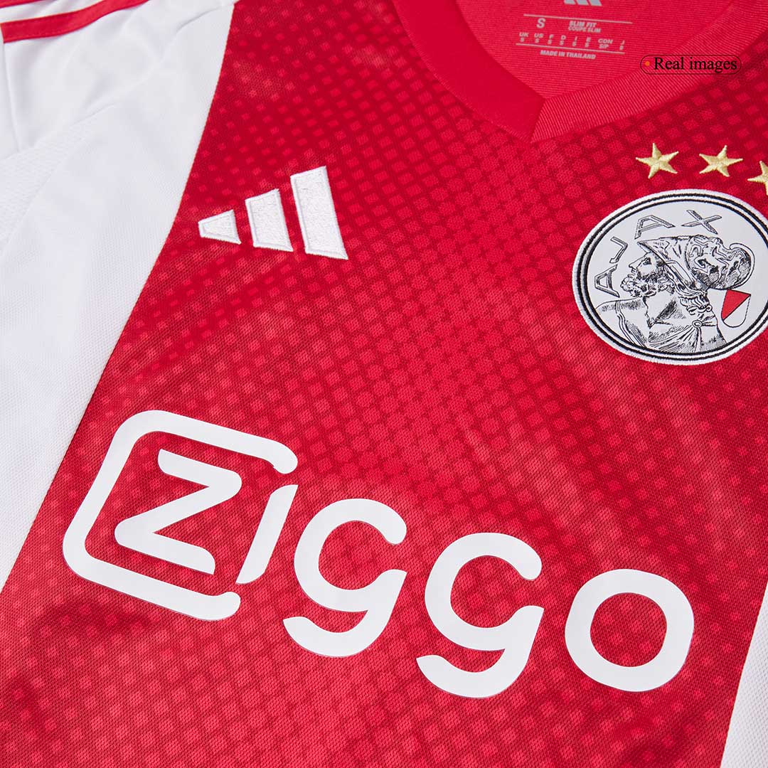 Ajax Home Soccer Jersey 2025/26 Red&White