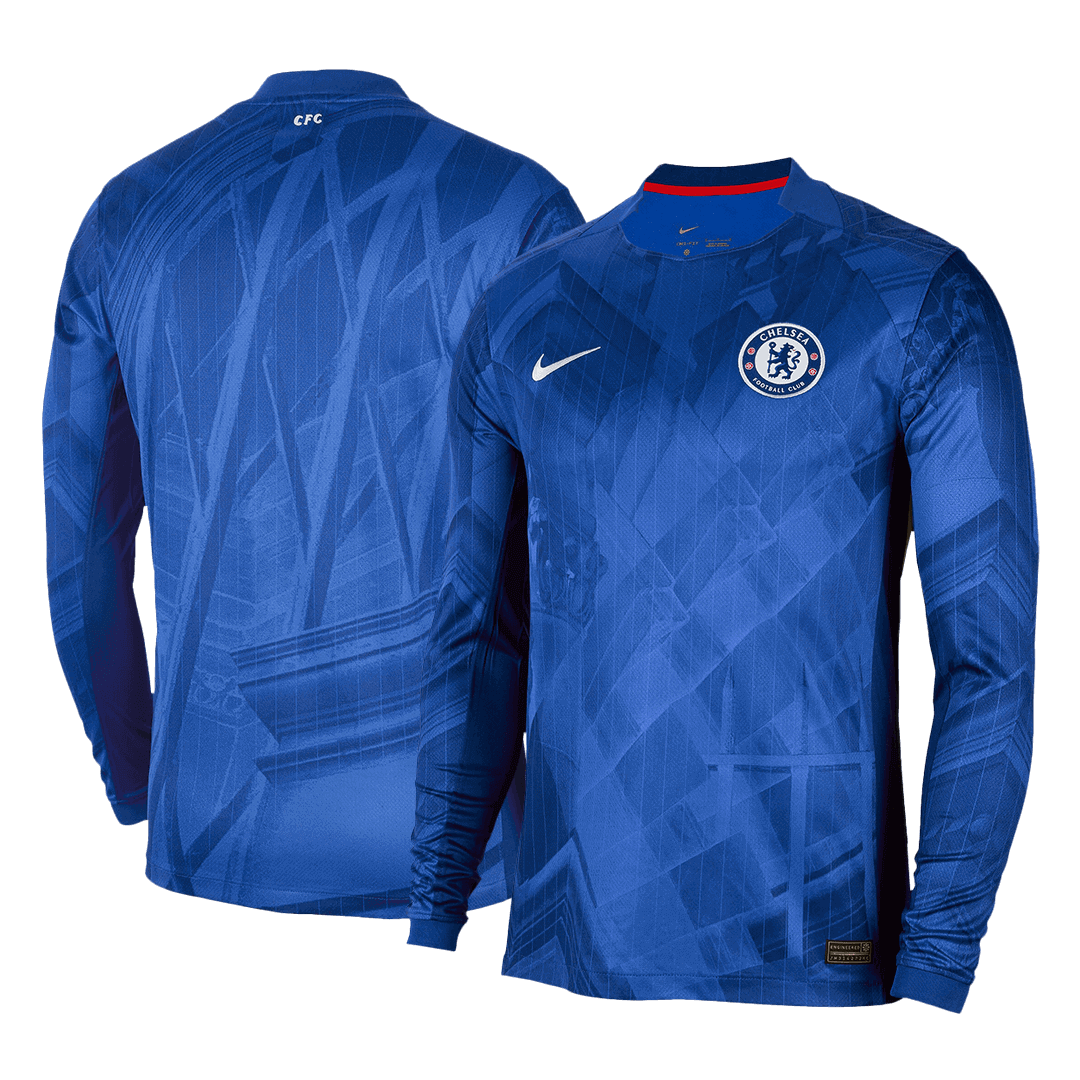 Chelsea Home Long Sleeve Soccer Jersey 2025/26 Blue