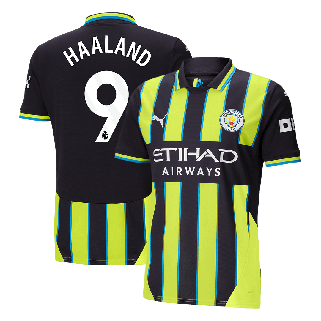 Manchester City HAALAND #9 Away Soccer Jersey 2024/25